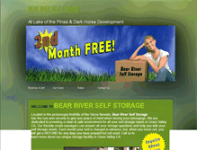 Tablet Screenshot of bearriverstorage.com